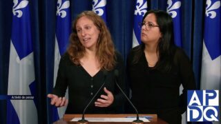 10 oct 2024 – Point de presse du QS avec Labrie et Mendez