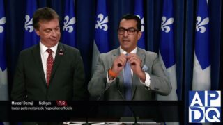 2 oct 2024 – Point de presse du PLQ avec Tanguay et Derraji