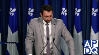 2 oct 2024 – Point de presse du QS avec Cliche Rivard