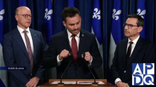 23 oct 2024 – Point de presse du PQ avec PSPP, Paradis et Arseneau