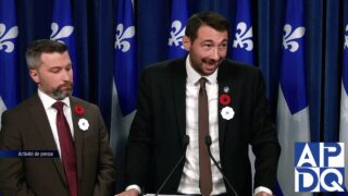 29 oct 2024 – Point de presse du QS avec GND et Cliche-Rivard