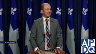 3 oct 2024 – Point de presse du QS avec Leduc