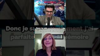 Christine Cotton censurée, elle sort du silence !