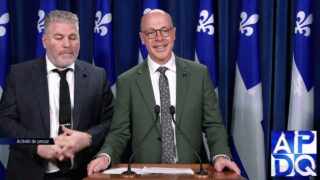 19 nov 2024 – Point de presse du PQ avec Arseneau et Bérubé