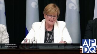 20 novembre Conférence de presse de Mme Guylaine Leclerc, vérificatrice générale