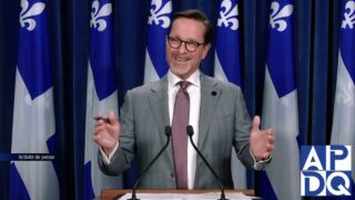 22 nov 2024 – Point de presse du PLQ avec Beauchemin