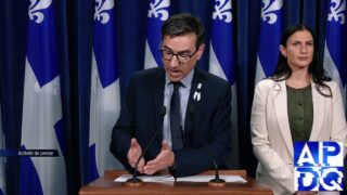 26 nov 2024 – Point de presse du PQ avec Paradis et Perry Mélançon