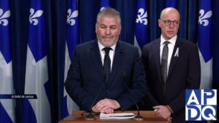 27 nov 2024 – Point de presse du PQ avec Bérubé et Arseneau