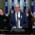 28 nov 2024 – Point de presse du PQ avec Arseneau sur la qualité des services de garde éducatifs