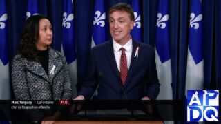 29 nov 2024 – Point de presse du PLQ avec Tanguay et Rizqy