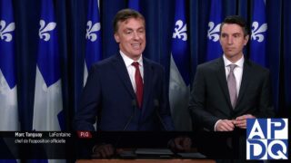 3 déc 2024 – Point de presse du PLQ avec Tanguay et Fortin