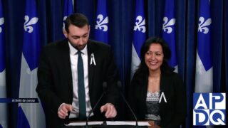 3 déc 2024 – Point de presse du QS avec Ghazal et Cliche Rivard