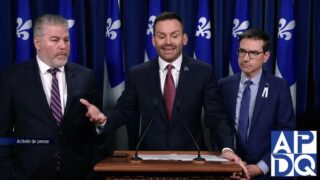 4 déc 2024 – Point de presse du PQ avec PSPP, Bérubé et Paradis