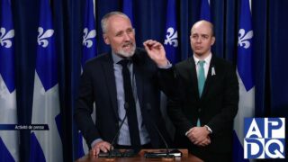 4 déc 2024 – Point de presse du QS avec Leduc et Marissal