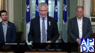 5 déc 2024 – Point de presse de la CAQ avec Lamontagne sur le PL-86