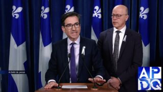 5 déc 2024 – Point de presse du PQ avec Paradis et Arseneau