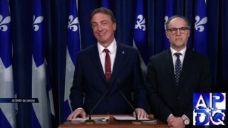 29 jan 2025 – Point de presse du PLQ avec Tanguay et Morin