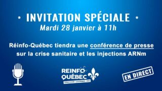 CONFÉRENCE DE PRESSE LE 28 JANVIER : LA FIN DU SILENCE SUR LA CRISE SANITAIRE ?