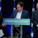 François Legault annonce la construction d’une école secondaire et réagit à l’investiture de Trump