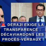 🚨 Deraji exige la transparence : décaviardons les procès-verbaux !