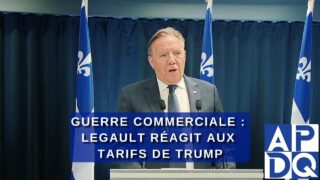 Guerre commerciale : Legault réagit aux tarifs de Trump