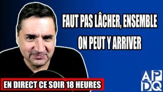 Il ne faut pas lâcher, ensemble on peut y arriver.. – 14 février 2025