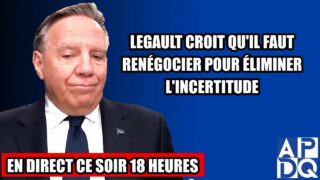 Legault croit qu’il faut renégocier pour éliminer l’incertitude. – 12 février 2025