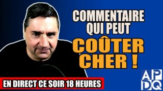 COMMENTAIRE QUI PEUT COÛTER CHER ! – 9 mai 2025