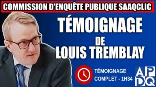 Commission d’enquête SAAQclic : Témoignage de Louis Tremblay