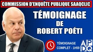 Commission d’enquête SAAQclic : Témoignage de Robert Poéti