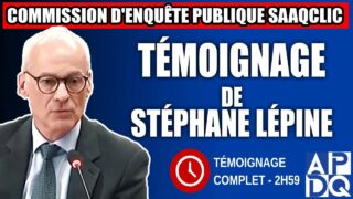 Commission d’enquête SAAQclic : Témoignage de Stéphane Lépine