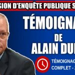 Commission d’enquête SAAQclic : Témoignage de Alain Dubé