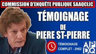 Commission d’enquête SAAQclic Témoignage de Pierre St Pierre