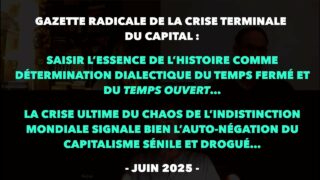 Francis Cousin : Gazette radicale de la crise terminale du Capital – Juin 2025
