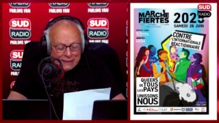 L’affiche de la Marche des fiertés montre un blanc pendu