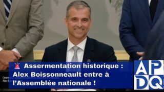 🚨 Assermentation historique : Alex Boissonneault entre à l’Assemblée nationale !