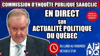 🔴 COMMISSION D’ENQUÊTE PUBLIQUE SAAQCLIC – EN DIRECT  – 18 août 2025
