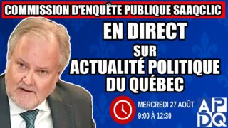 🔴 COMMISSION D’ENQUÊTE SAAQCLIC – 27 août 2025 (session du matin)