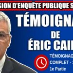 Commission d’enquête SAAQclic : Témoignage d’Éric Caire 1e Partie