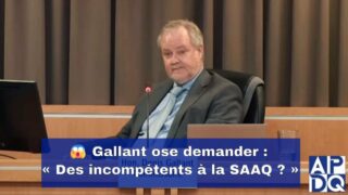 😱 Gallant ose demander : « Des incompétents à la SAAQ ? »