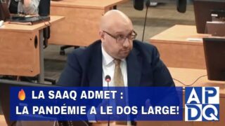 🔥 La SAAQ admet : la pandémie a le dos large!
