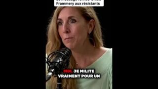 Le message fort de Chloé Frammery aux résistants !
