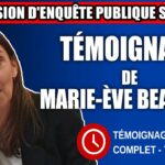 Commission d’enquête SAAQclic : Témoignage de Marie Ève Beaulieu