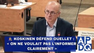 🕵️ Koskinen défend Ouellet : « On ne voulait pas l’informer clairement »