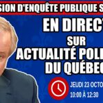 🔴 COMMISSION D’ENQUÊTE SAAQCLIC – 23 octobre 2025 (session du matin)