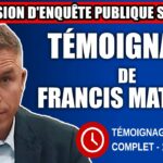 Commission d’enquête SAAQclic : Témoignage de Francis Mathieu