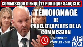 Commission d’enquête SAAQclic : Témoignage de l’équipe d’enquête de la commission