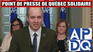 ⚠️ Avertissement de QS : « Le Québec s’en va dans le mur »!