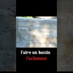 Faire un bassin en béton #jardin #bassin