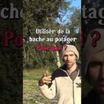 La bâche au potager ?  #agriculture #jardin